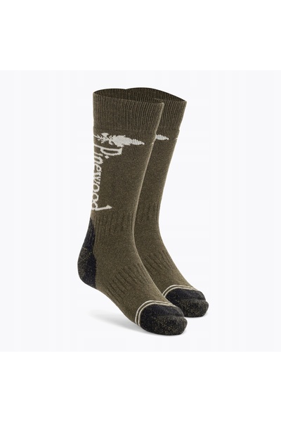NO BRAND Șosete de drumeție Pinewood Melange, verde măslin, mărimea 46-48 EU
