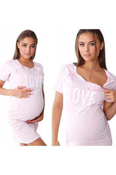 NO BRAND NAPY FORMOMMY LOVE PINK XXL bluză de maternitate și alăptare cu desc...