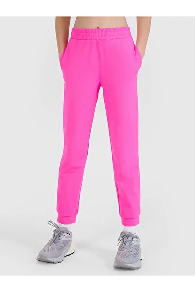 4F Pantaloni sport pentru fete 4FJWSS25TFTRF0875 roz