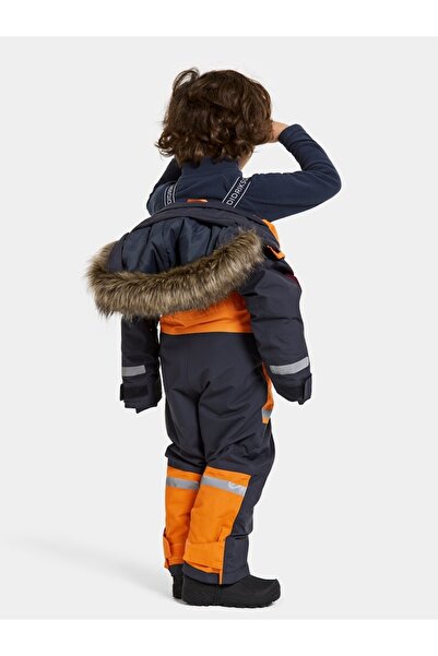 NO BRAND Costum de schi pentru copii Didriksons Bjärven Cover portocaliu 90