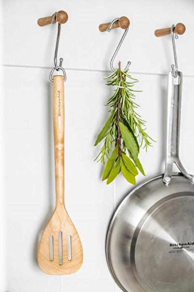 Kitchenaid Spatulă de bucătărie din lemn pentru amestecat și întors, 32 cm
