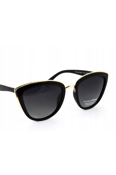 NO BRAND Ochelari de soare polarizați cu toc negru