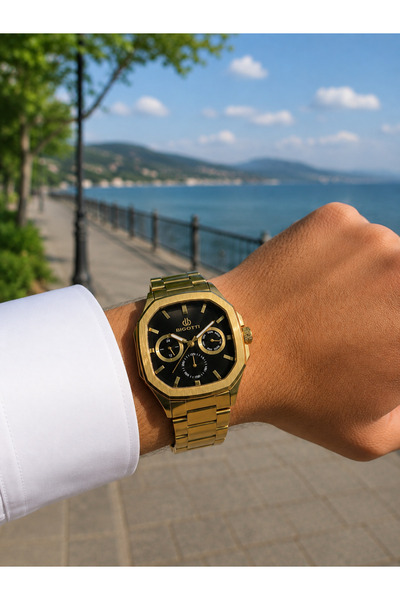 Bigotti Milano Men's Wristwatch, Gold-Tone, Custom Design, Suitable for Every...
