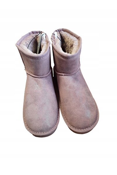 NO BRAND Botine de damă din piele, eskimosky, roz *36