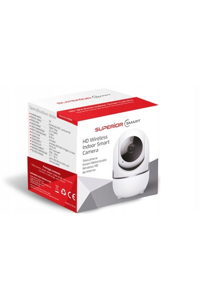 NO BRAND Cameră de monitorizare WiFi HD 1080p 2.4 GHz, viziune nocturnă, audi...