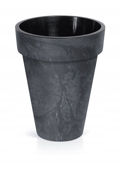 Prosperplast Ghiveci cu inserție cub subțire, efect beton, 25L, mare