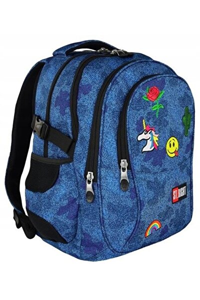 NO BRAND Rucsac cu 4 compartimente, st. right, petice pentru blugi bp