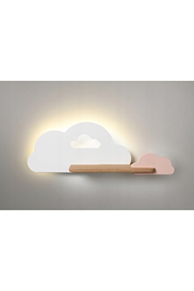 NO BRAND Lampă de perete tip nor 5W LED IQ KIDS, alb+roz, alb+roz