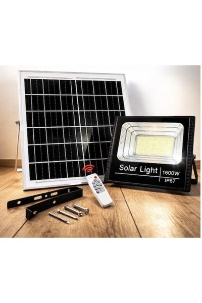 OEM Proiector LED solar de 1600W IP67 cu panou solar și telecomandă