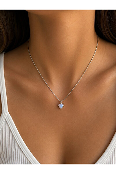 h&b design jewel Steel Hologram Mini Heart Choker