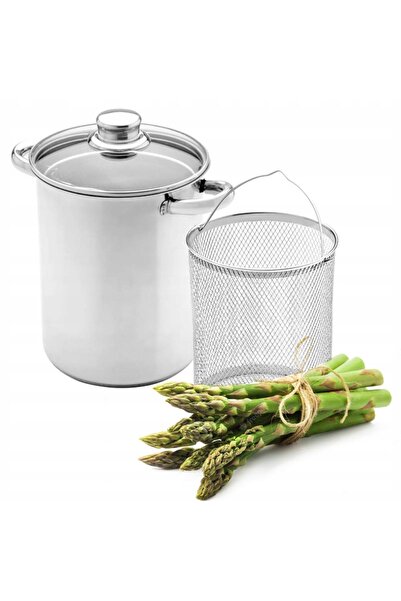 NO BRAND Vas pentru sparanghel cu inserție din oțel inoxidabil 4,2 l