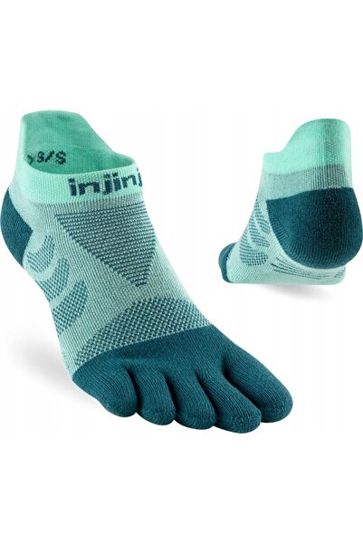 NO BRAND Șosete de alergare pentru femei Injinji Ultra Run No-Show – glacier ...