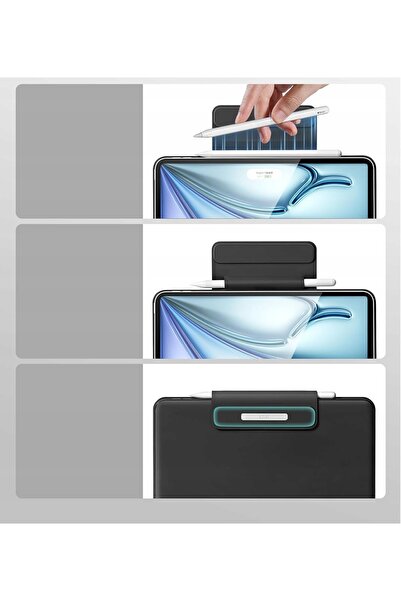 ESR 6B016A Husă cu tastatură pentru iPad Air 13'' QWERTZ (M2) 2024