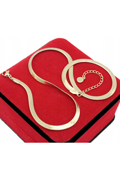 NO BRAND SET COMPLET AURIT DE COLIER CHOKER ȘI BRĂȚARĂ DIN OȚEL CHIRurgical 316L