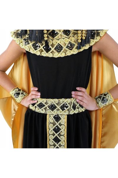 MOREX Costum Cleopatra negru pentru fată, mărimea L, ideal pentru balul de ca...