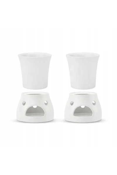 NO BRAND Căni de piatră pentru vin fierbinte KERA CERAMICA BIALE WATRA 4 el.