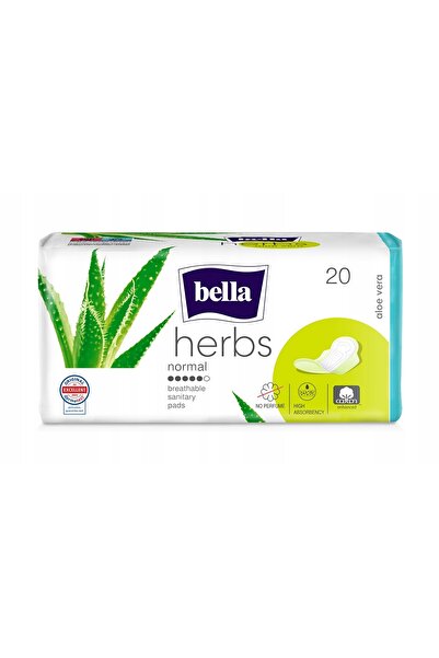 NO BRAND Bella Herbs Absorbante igienice cu Aloe Vera 20 bucăți x8