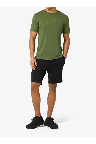 NO BRAND Tricou merino Super. Tricou de drumeție - shive/tutun uscat XL