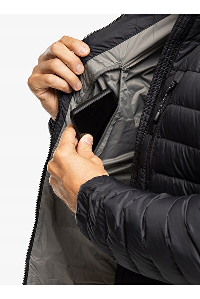 NO BRAND Geacă de puf Mountain Equipment Earthrise cu glugă - negru/negru S