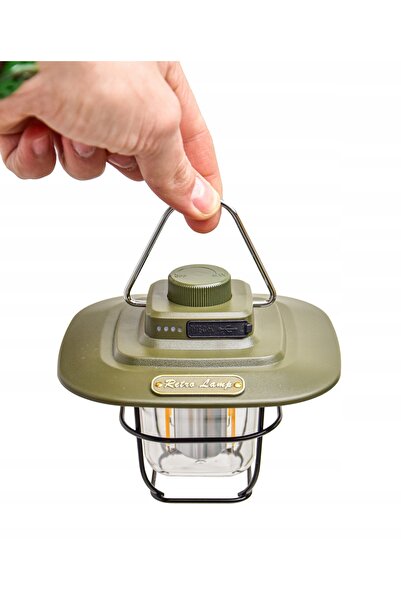 NO BRAND Lampă LED de camping, baterie externă turistică, reîncărcabilă USB, ...