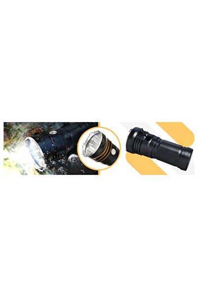 NO BRAND TANK007 KC11 8000LM 700M IPX8 3X18650 9000MAH Lanternă LED puternică...