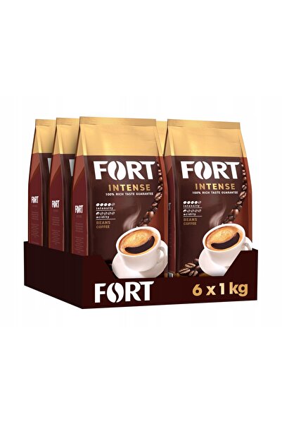 NO BRAND Set | Cafea boabe FORT INTENSE 6 x 1 kg Caracter și gust intense