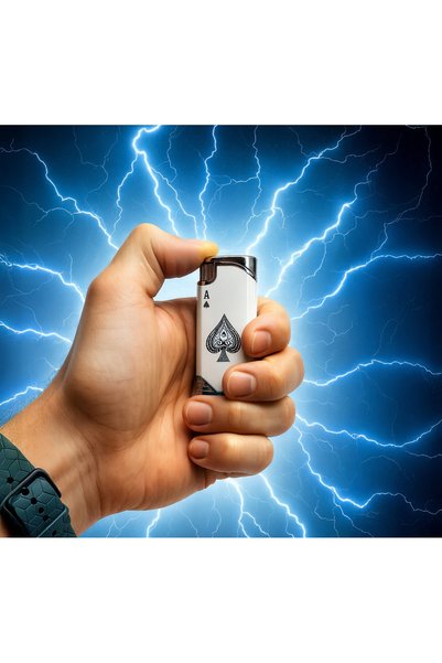 NO BRAND Brichetă cu gaz, brichetă tip card, pentru farsă, glumă, imitație, d...