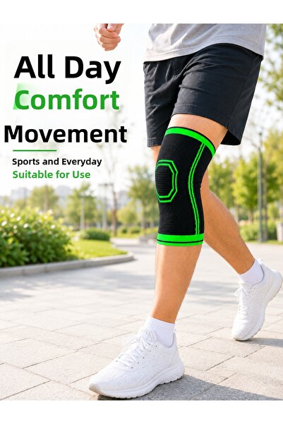 FTA TİCARET Knitted Knee Brace Breathable Flexible Knee Supporter Sports and ...