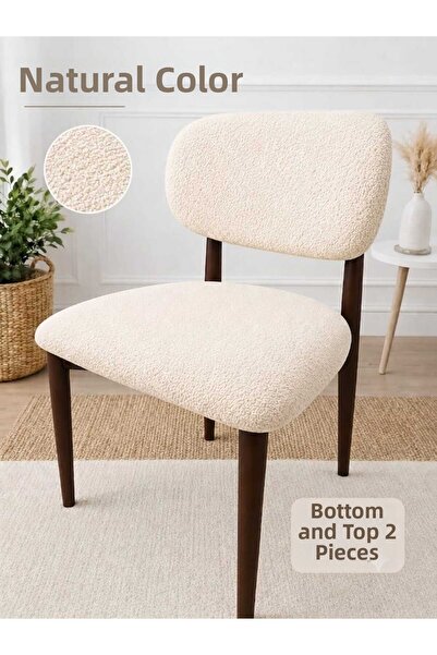 BASHTUGH TİCARET Elma Chair Cover Washable Elasticated Stretchable Diner Rest...