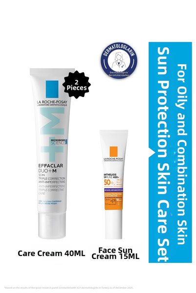La Roche Posay مجموعة العناية بالبشرة المقاومة لأشعة الشمس: كريم العناية إيفا...