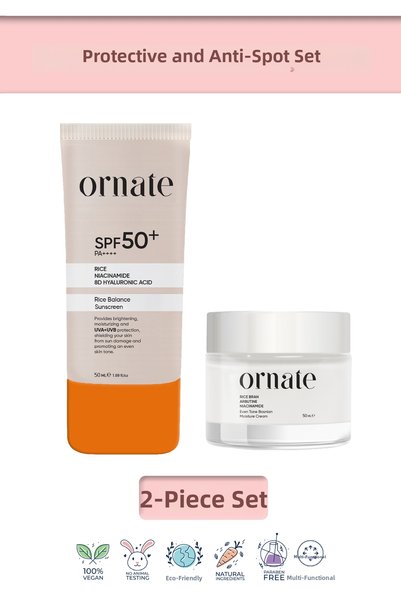 ORNATE Anti-Blemish and Spf50+ Sun Protection Skin Care Set