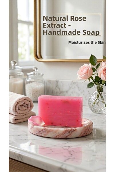 EFİRAZ Rose Soap |   Natural Rose Extract Soap |   Face and Body Cleansing | ...