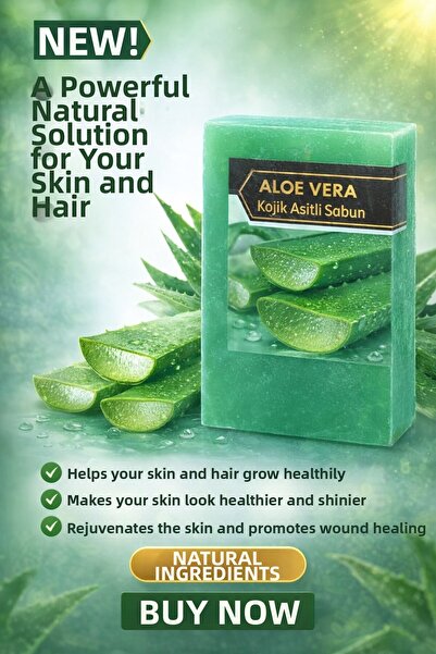 JASPER 8-Pack Aloe Vera & Kojic Acid Soap Natural - No Additives |   Hair and...