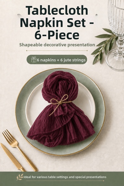 Soft Kare Bohemian Dinner Napkin Set of 6 for Special Occasions – 40×40 cm
