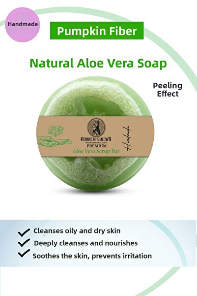 JASPER 9-Pack Natural Pumpkin Fiber Aloe Vera Soap 130 Gr