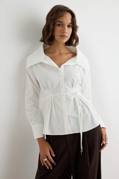 Trendyol Collection White Shirt Twoaw27Go00090