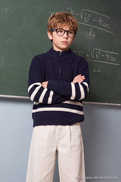 TRENDYOLKIDS Indigo Jungenpullover TKDAW27KZ00014