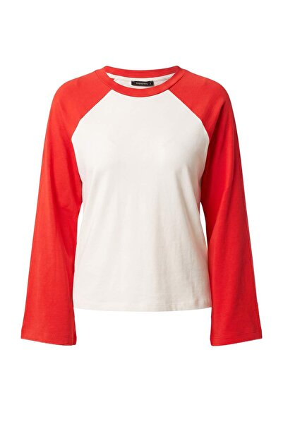 Trendyol Collection Ecru Premium Interlock Raglan Sleeve Regular Fit Long Sle...