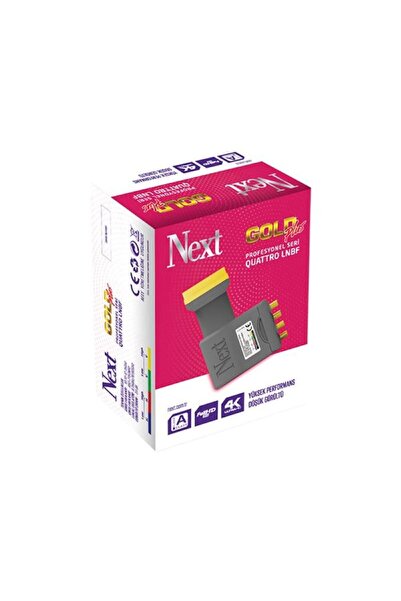 NEXT NEXTSTAR Next 777 Gold Plus Quattro Professional LNBF 4K 0.1 dB Dörtlü (...