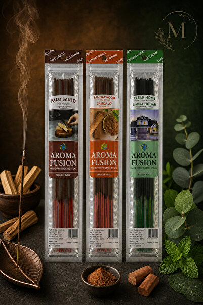 Morey Aroma Fusion 45 Adet Organik Çubuk Tütsü 3 Paket (30 CM - 1 SAAT YANMA ...