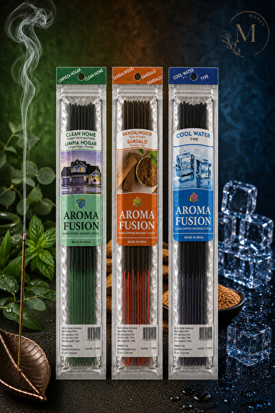 Morey Aroma Fusion 45 Adet Organik Çubuk Tütsü 3 Paket (30 CM - 1 SAAT YANMA ...