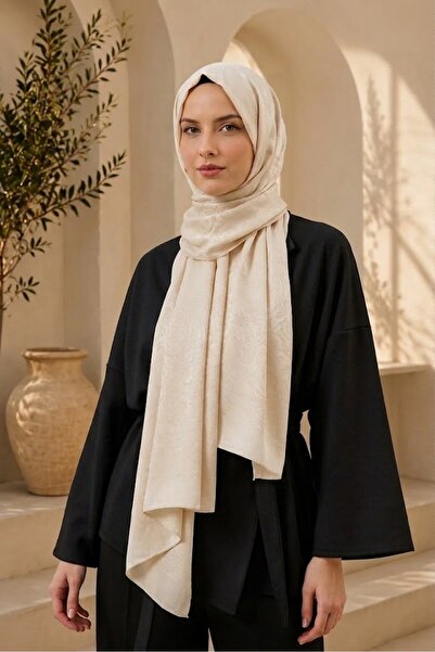 MİRSOY SCARF Zerafet Desen Kaymaz jakarlı Şal