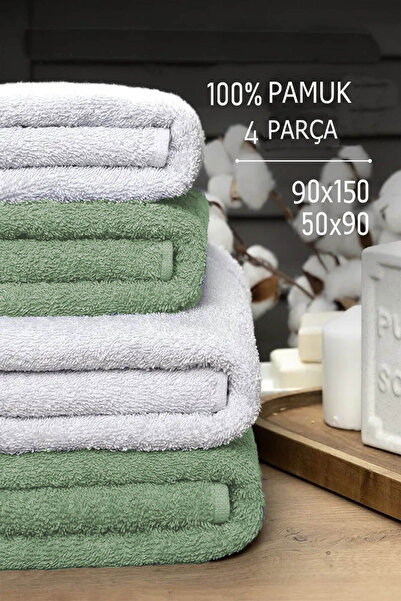 Mira Home 4-częściowy zestaw dużych ręczników kąpielowych 90x150 cm Softbath ...