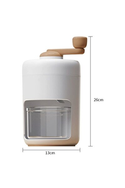 Generic Manual ice crusher with stainless steel blade, large container - Whit...