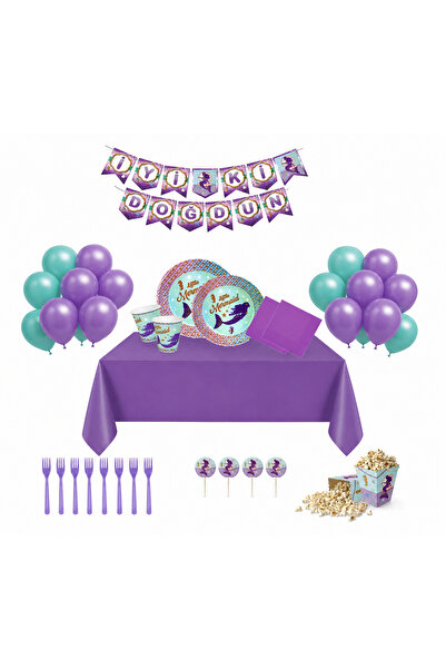 partideyince Mermaid Party Set for 8 People