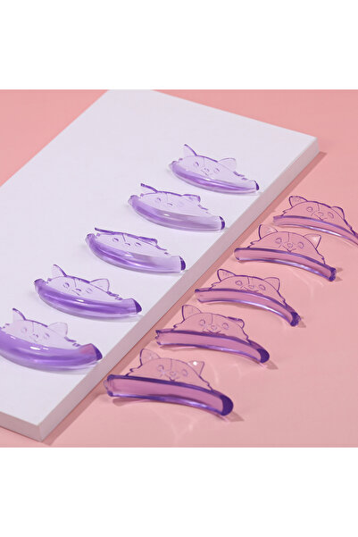 Choice Purple-5 Pairs 5 Pairs Self Sticky Lash Lift Rod, Cute Bear Lash Lift ...