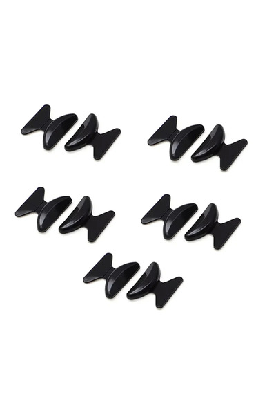 Choice 2.8mm Black 5 Pairs Silicone Anti Slip Silicone Nose Pad For Eyeglasse...