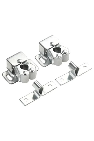 Choice Silver 2 pairs Press The Home Wardrobe Door Buckle Touch The Bead Magn...