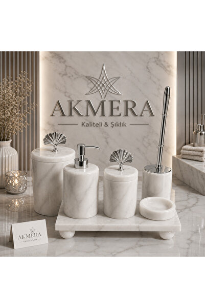 Akmera Home 6 Parça Ultra Lüks Banyo Seti