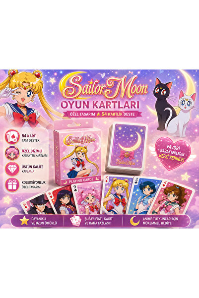 Genel Markalar SAILOR MOON Iskambil Kağıdı Yüksek baskı kalitesinde koleksiyo...